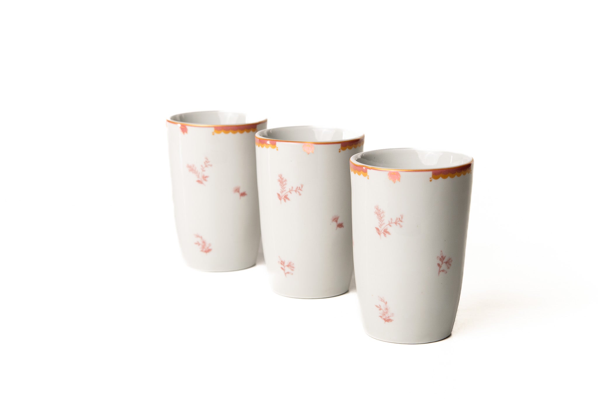 Kit Copo Coleção "Jardim de Xangai" 12 cm 6 Peças
