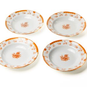 Kit Prato Fundo Coleção "Laranjeira Imperial" 4 Peças