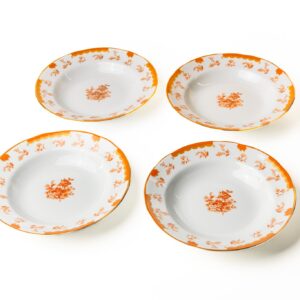 Kit Prato Fundo Coleção "Laranjeira Imperial" 6 Peças
