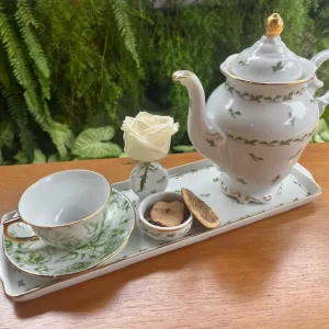 Xícara de Chá com pires Porcelana especial Coleção "Jardin Sur Le Nil"