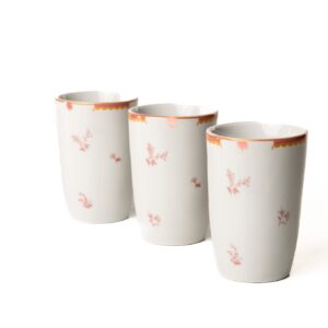 Kit Copo Coleção "Jardim de Xangai" 12 cm 6 Peças