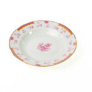 Kit Prato Fundo Coleção Jardim De Xangai 12 Peças