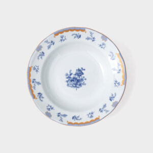 Prato Fundo Coleção Blue Roses 12 Peças