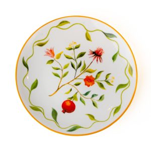 Kit Prato Sobremesa Coleção Jardim De Romã 6 Peças