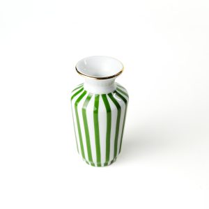 Vaso Pequeno Funil Coleção Listras Verdes