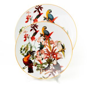 Kit Prato Raso Coleção Brasil Ilustrado 6 Peças