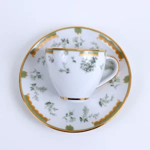 Xícara De Café Com Pires Coleção Fleur