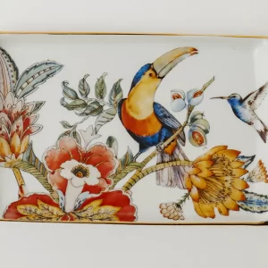 Bandeja Retangular Pequena Coleção Botanic