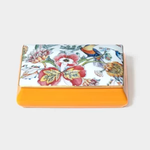 Caixa Retangular Grande Com Tampa Coleção Botanic