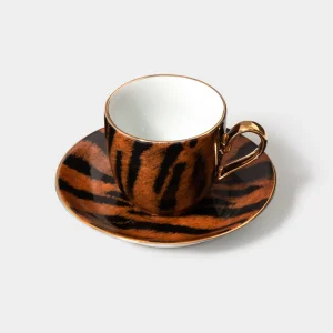 Xícara De Café Com Pires Coleção Safari Tigre