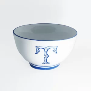 Kit Bowl Vaso Coleção Monograma Azul 4, 6, 8 e 12 Peças