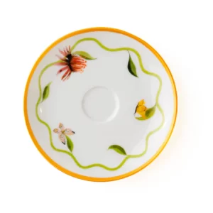 Kit Prato Para Pão Coleção Jardim Romã 12 Peças