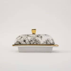 Manteigueira Retangular Petit "Coleção Papoula"