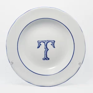 Kit Prato Raso Coleção Monograma Azul 12 Peças