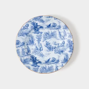 Kit Prato Fundo Coleção Toile De Jouy 12 Peças