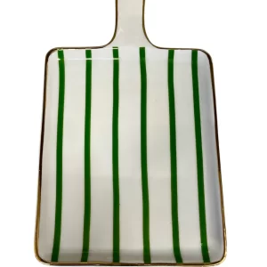 Tábua para Aperitivo Coleção "Listras Verdes"