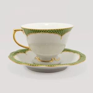 Xícara De Chá Com Pires Coleção Colmeia