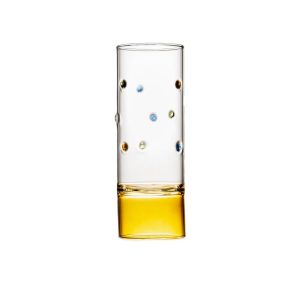 Vaso Decorativo Dots Color Amarelo