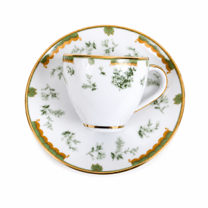 Xícara De Café Com Pires Coleção Fleur