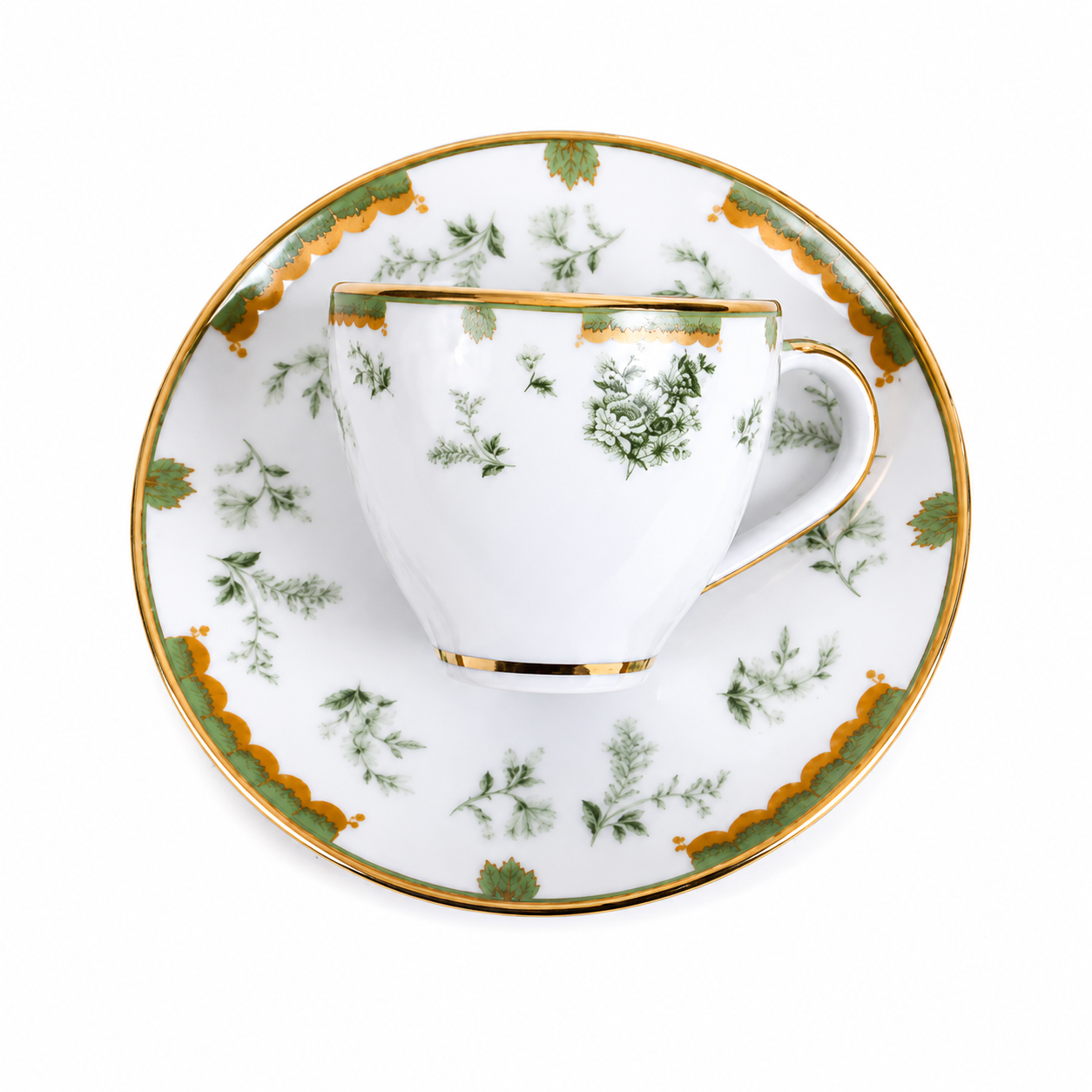 Xícara De Café Com Pires Coleção Fleur