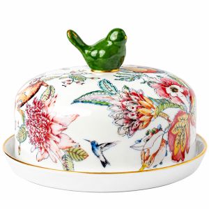 Boleira Com Tampa E Prato Botanic