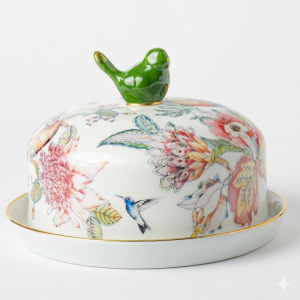 Boleira Com Tampa E Prato Botanic