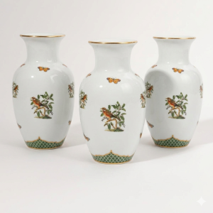 Kit Vaso Pequeno Coleção Pássaros 3 Peças
